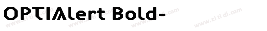 OPTIAlert Bold字体转换